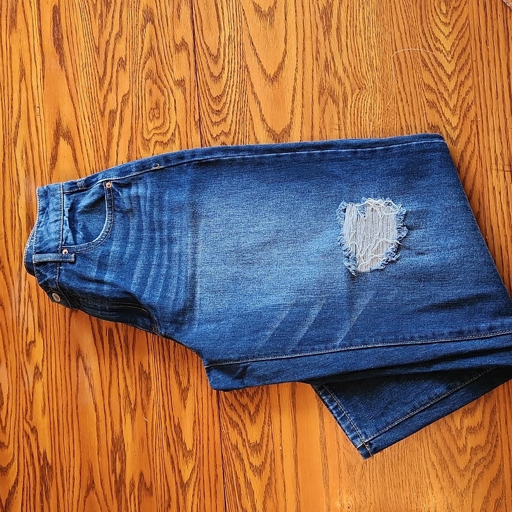 Time and Tru High Rise Jeans with distressing
